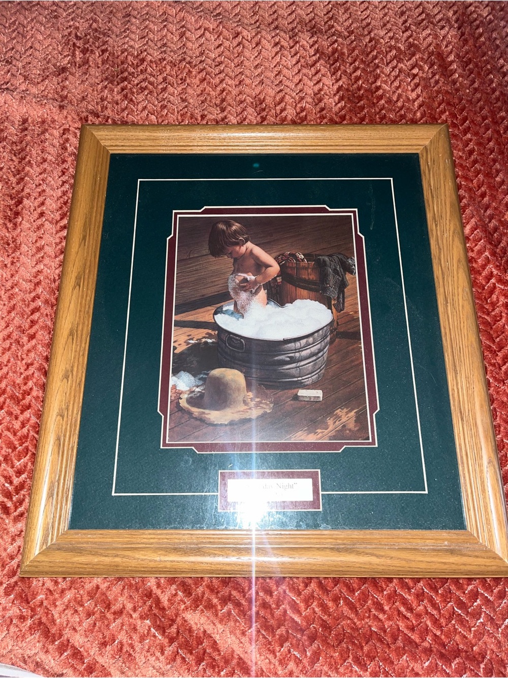 Saturday night picture in frame by Jim Daly.